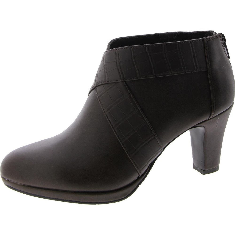 Spice Faux Leather Ankle Booties