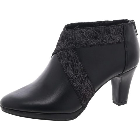 Spice Metallic Faux Leather Ankle Boots