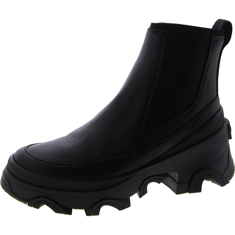 Brex Leather Slip On Chelsea Boots
