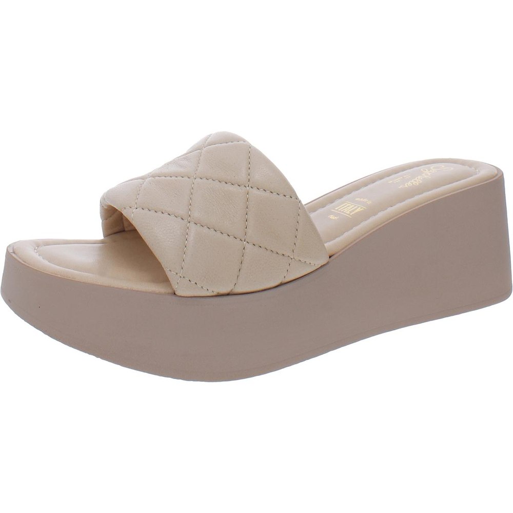 HIgh Note Slip-on Leather Slide Sandals