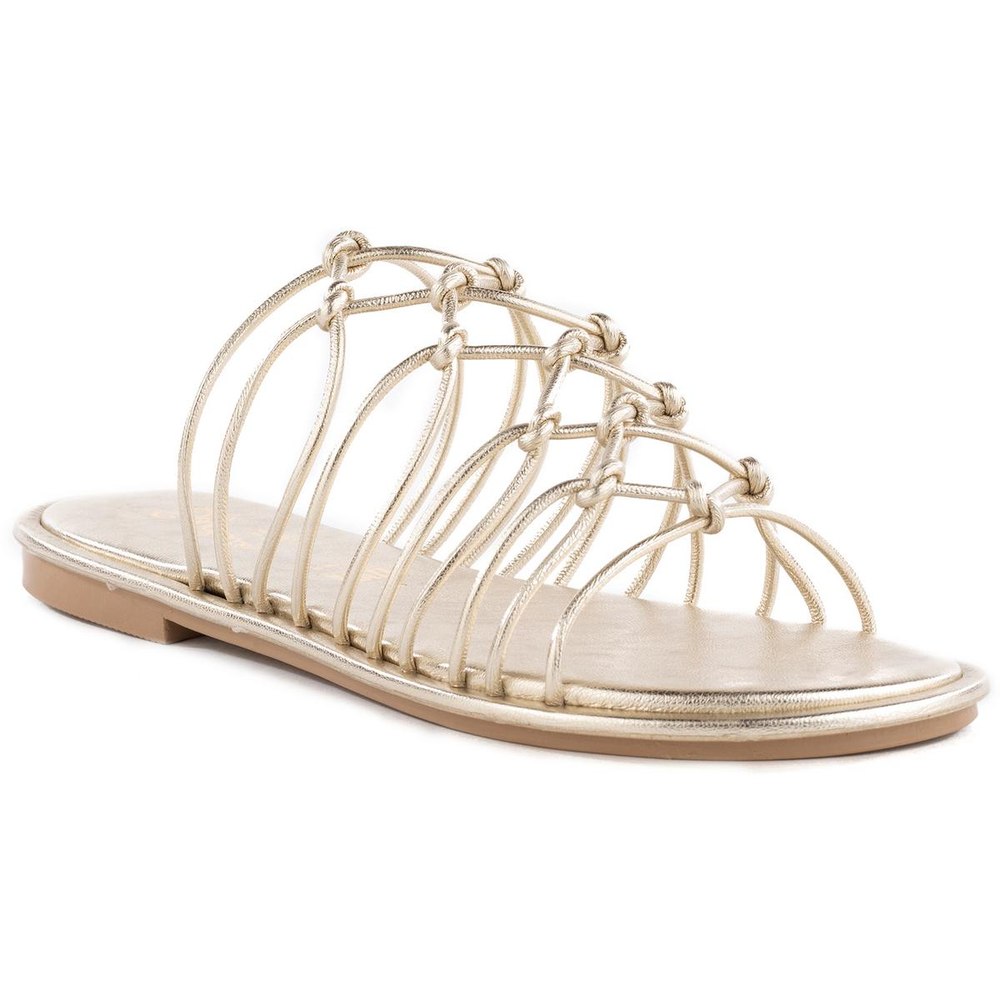 Authentic Faux Leather Open Toe Gladiator Sandals