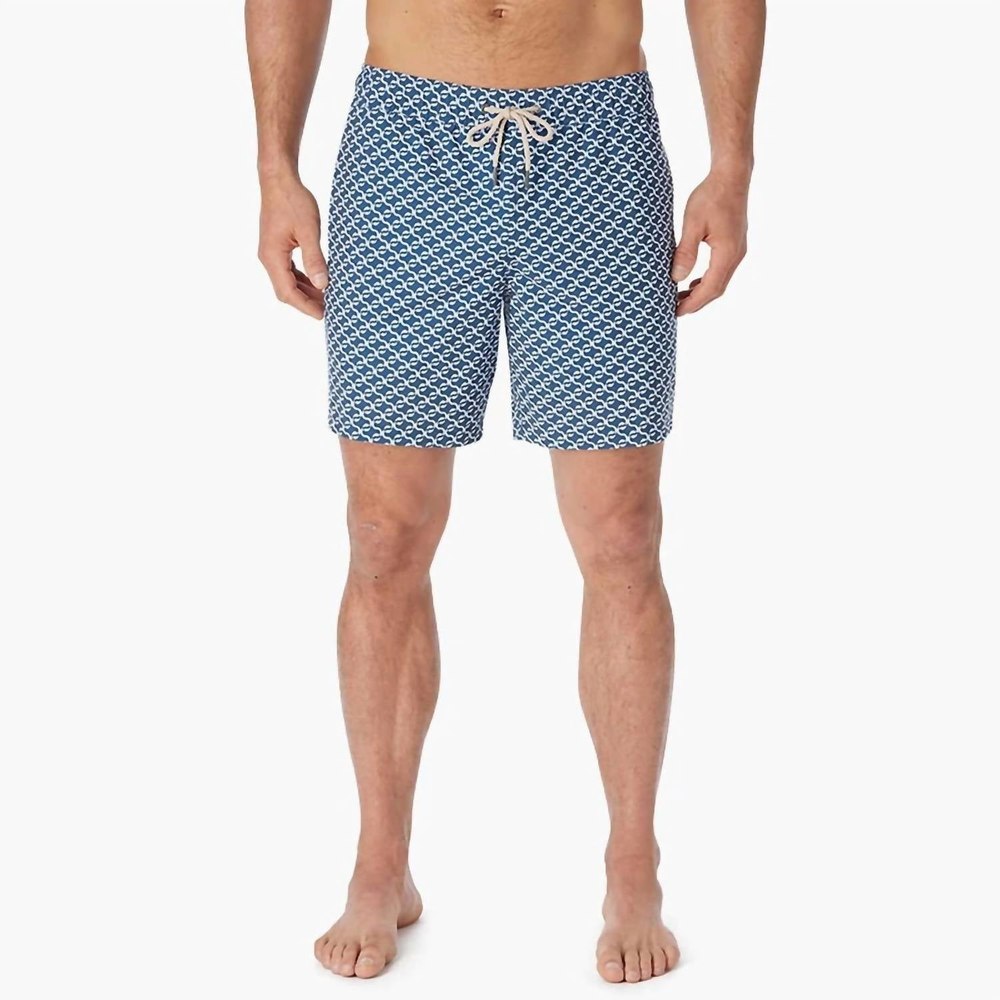 Bayberry Trunk In Navy Geo