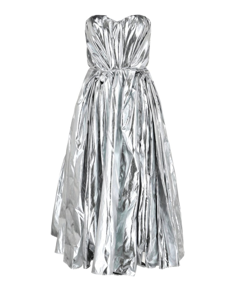 Bow Drape Bustier Dress