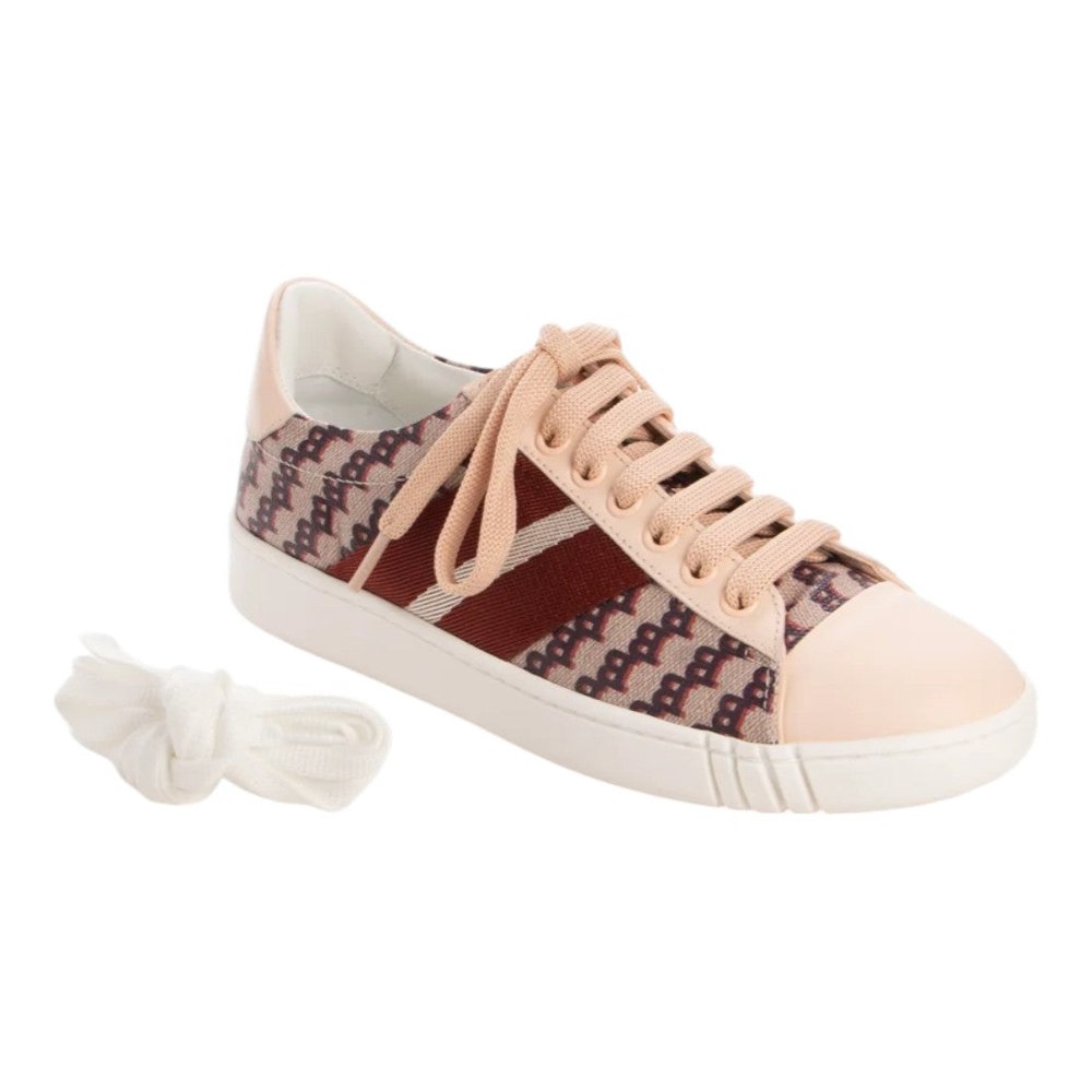 Bally Wiame 6231691 Ladies Pink Leather Sneakers US 9.5