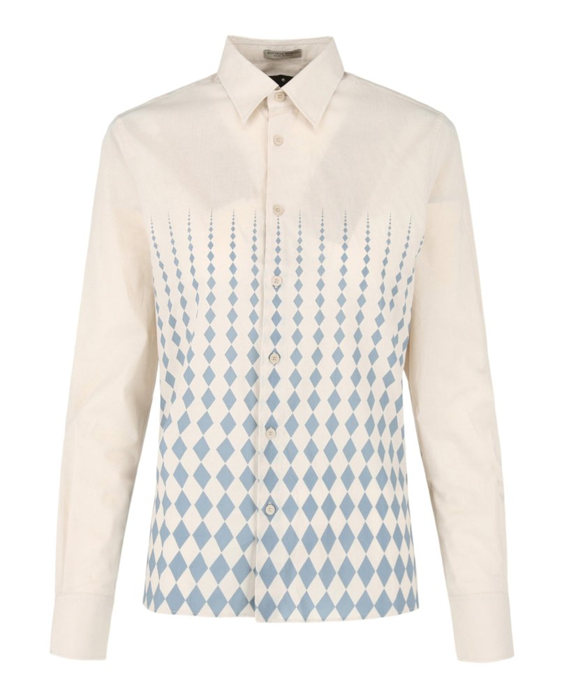 Geo Print Collared Shirt