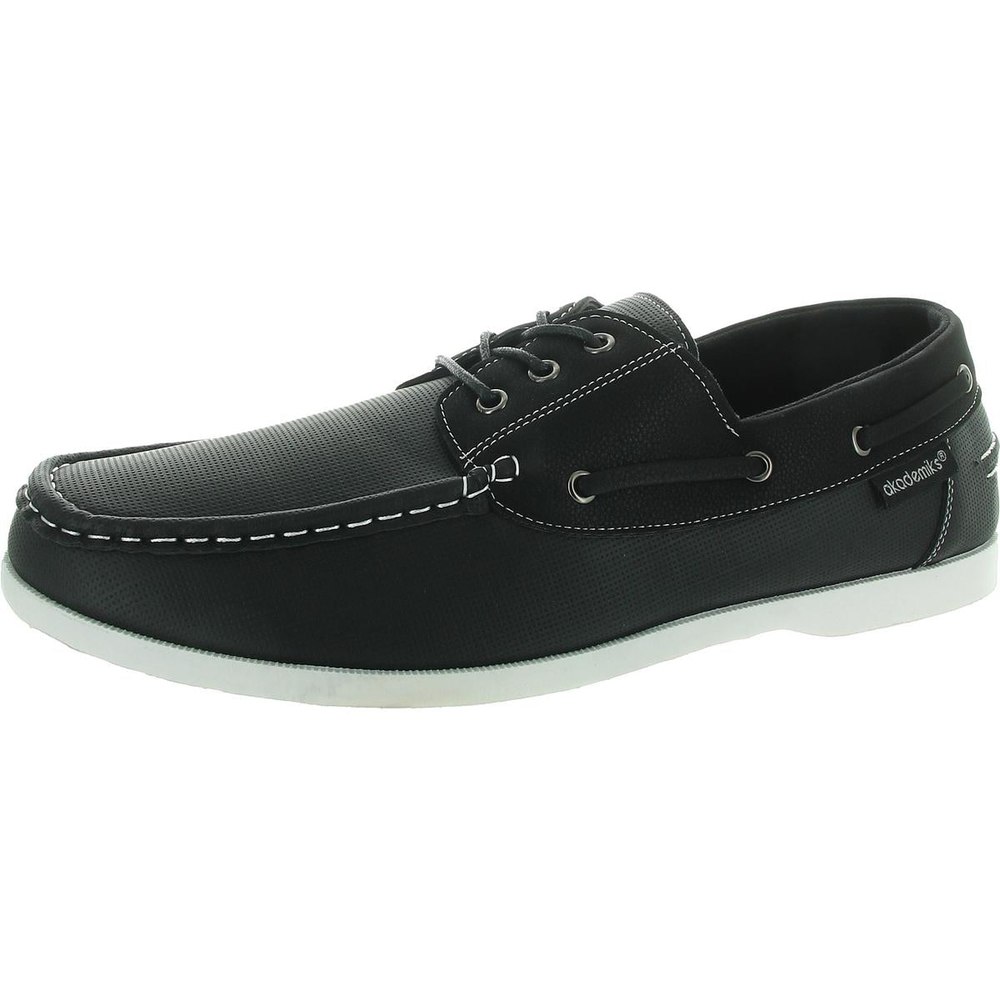 Marina Lace-Up Faux Leather Loafers