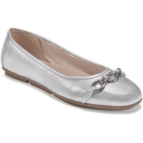 Brandi Leather Chain Loafers