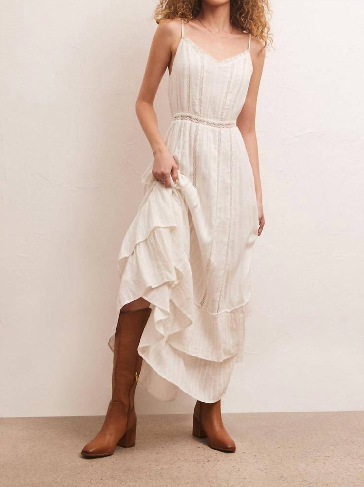 Rose Maxi Dress In White