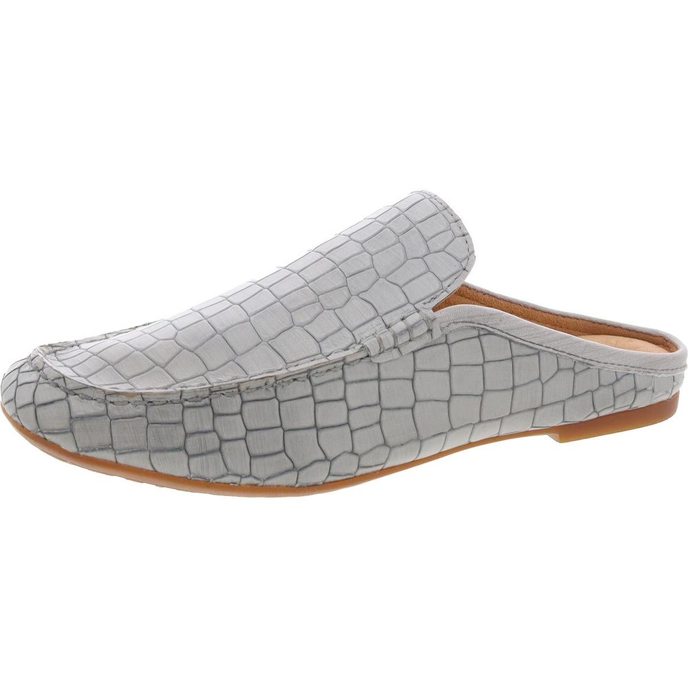 CAPRICORN Embossed Leather Mules