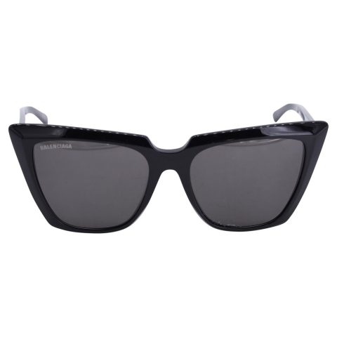 Balenciaga Oversized Cat-Eye Sunglasses in Black Acetate 7733626994748