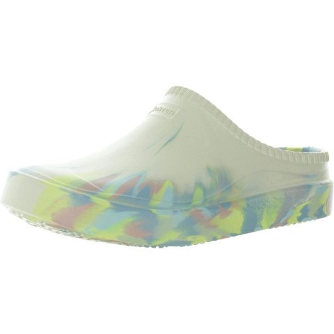 Cut-Out Rubber Mule Sandals