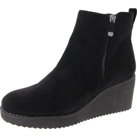 Sayylor Faux Suede Slip On Wedge Boots