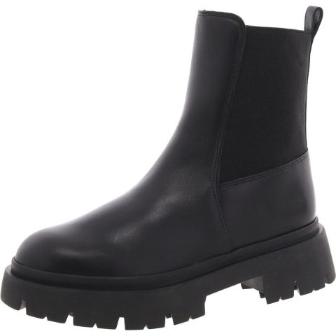 Stretch Leather Booties