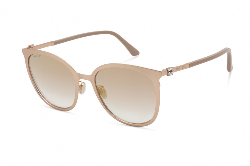 Jimmy Choo ORIA/G/SK 0DDB JL Round Sunglasses 56 mm