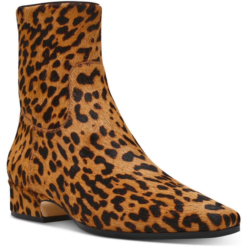 Dusty Zipper Block Heel Booties