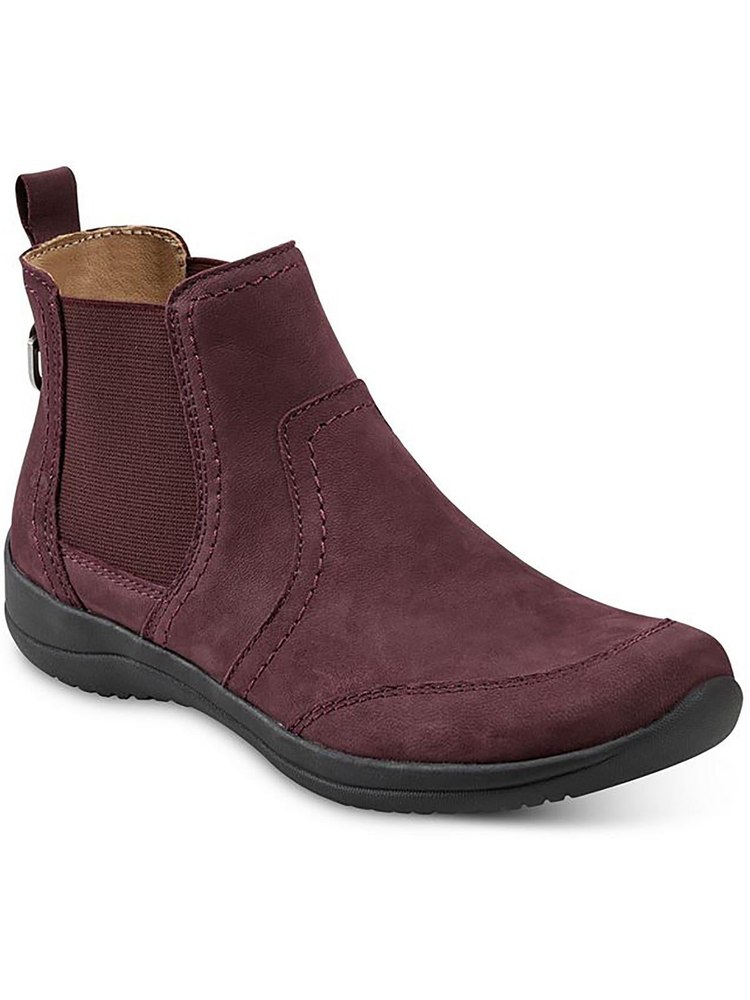 Faine Womens Faux Leather Pull On Booties