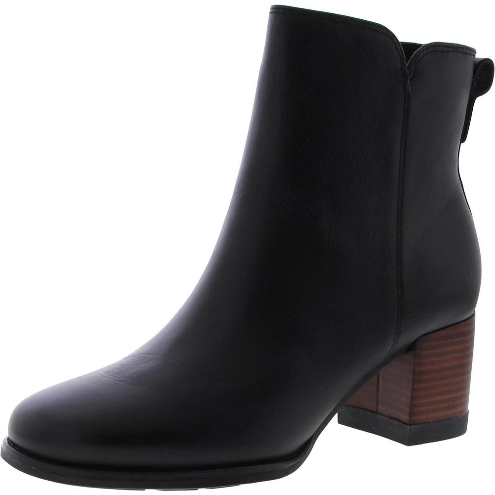 SEAPORT Faux Leather Zipper Booties