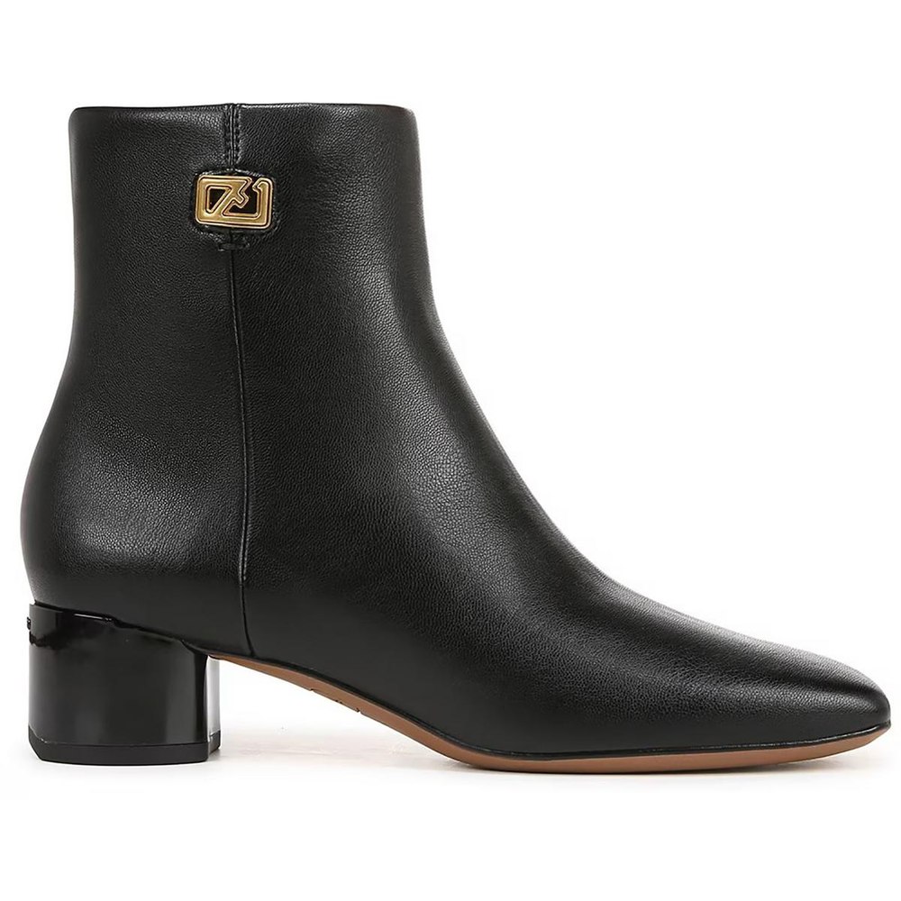 Noah Faux Leather Block Heel Booties