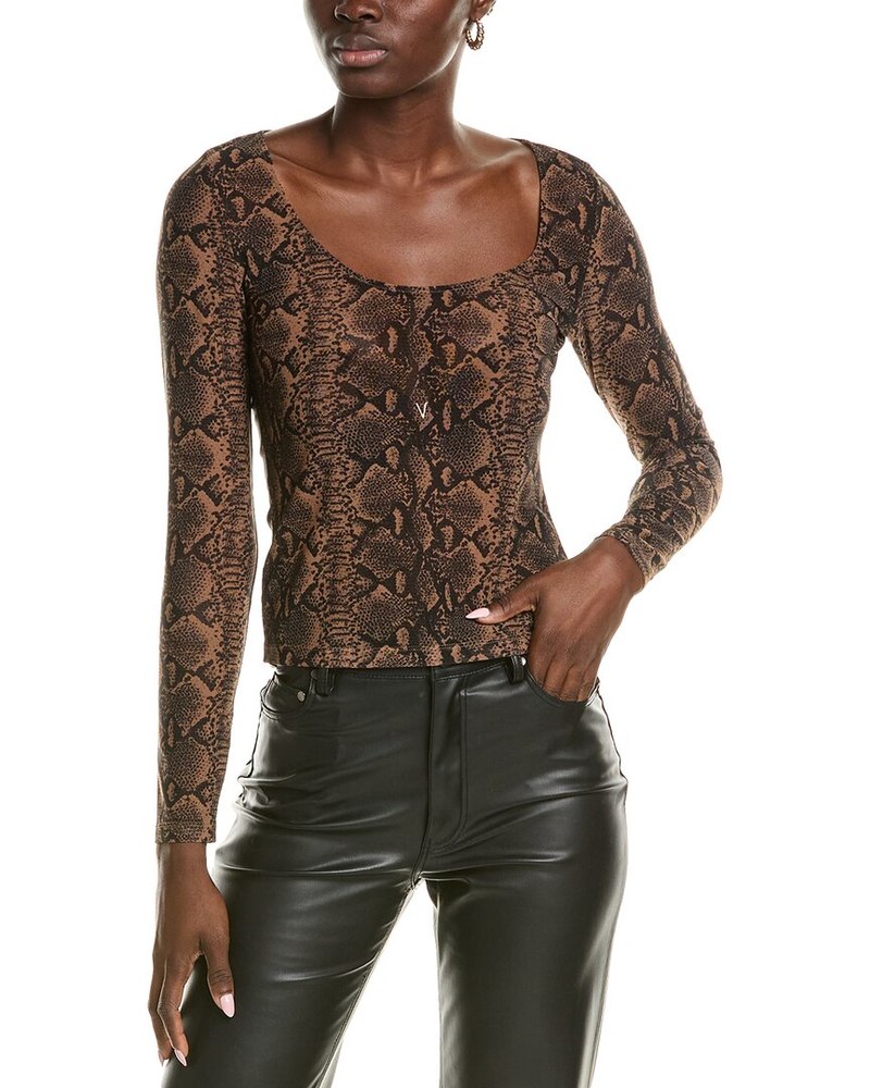alice + olivia Delaina Scoop Top