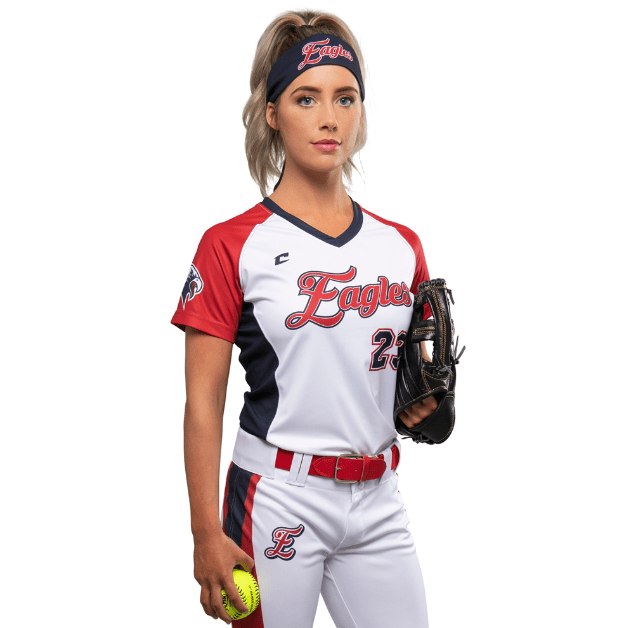 League Outfitters Custom Elite Sublimated V-Neck Short Sleeve Jersey