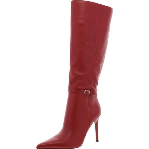 VOCA Zipper Leather Knee-High Boots