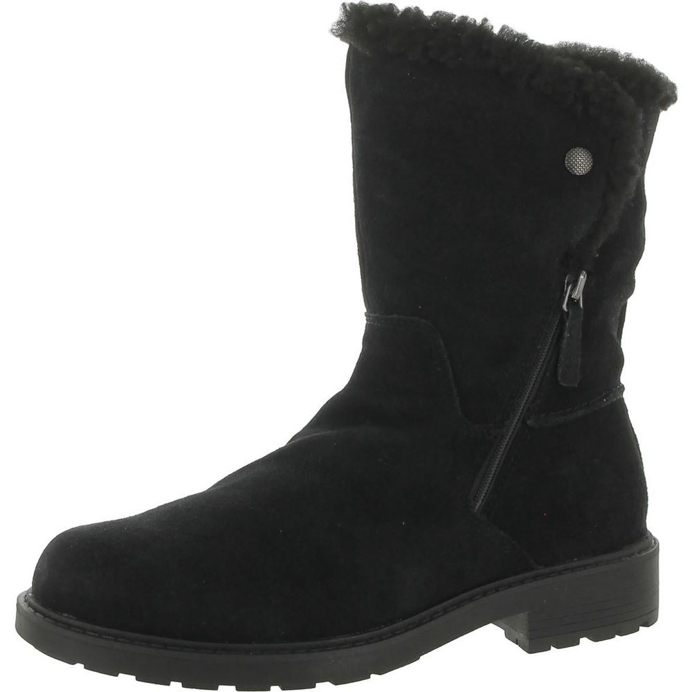 Opal Zip Suede Pull On Winter & Snow Boots