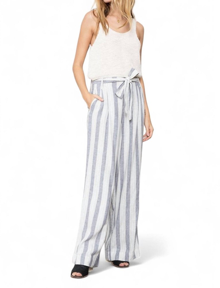 Jess Wide Leg Pant In Laguna Stripe 7733815672892