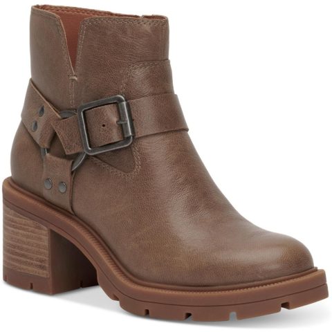 Slyvin Leather Zipper Booties