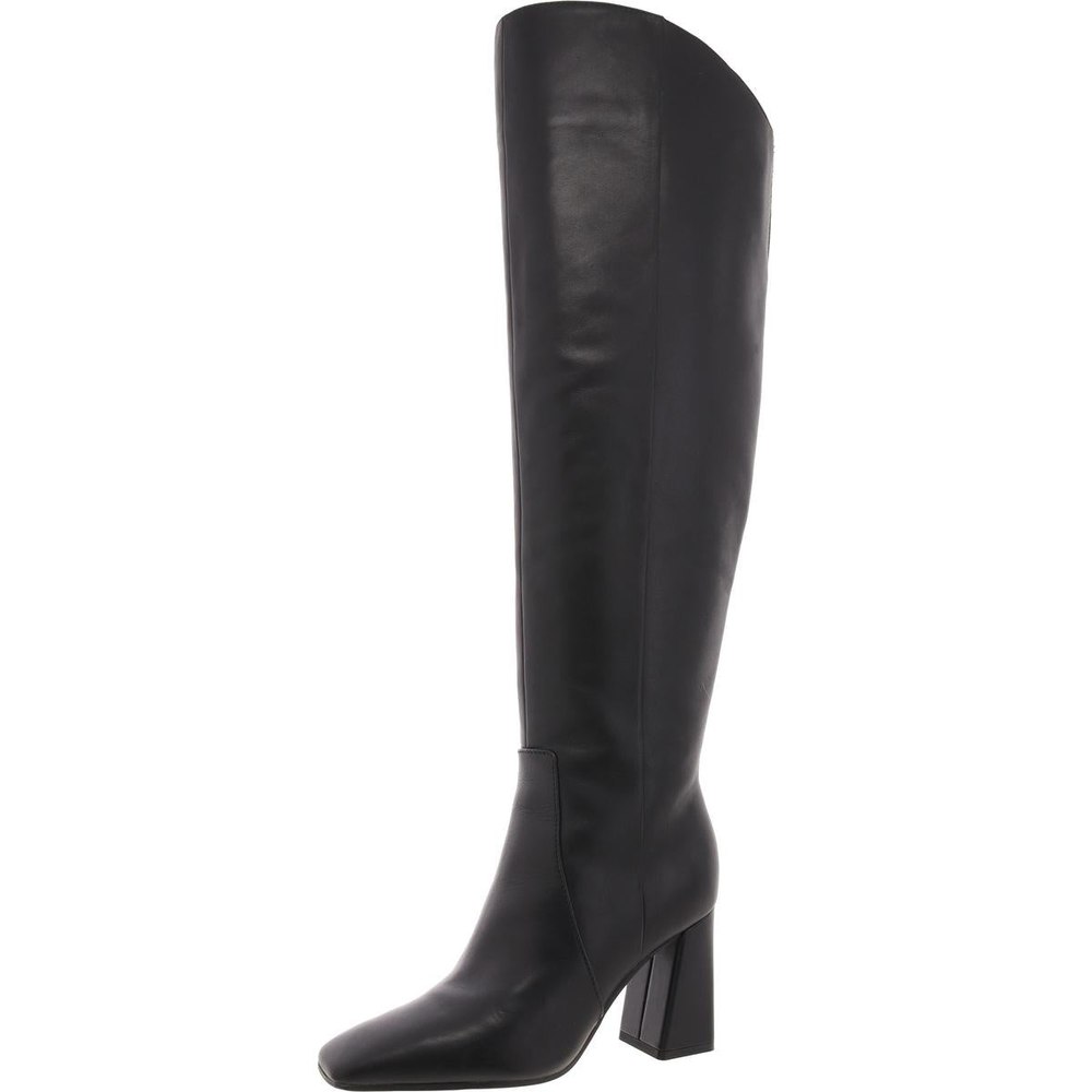 Lyric Leather Square Toe Over-The-Knee Boots