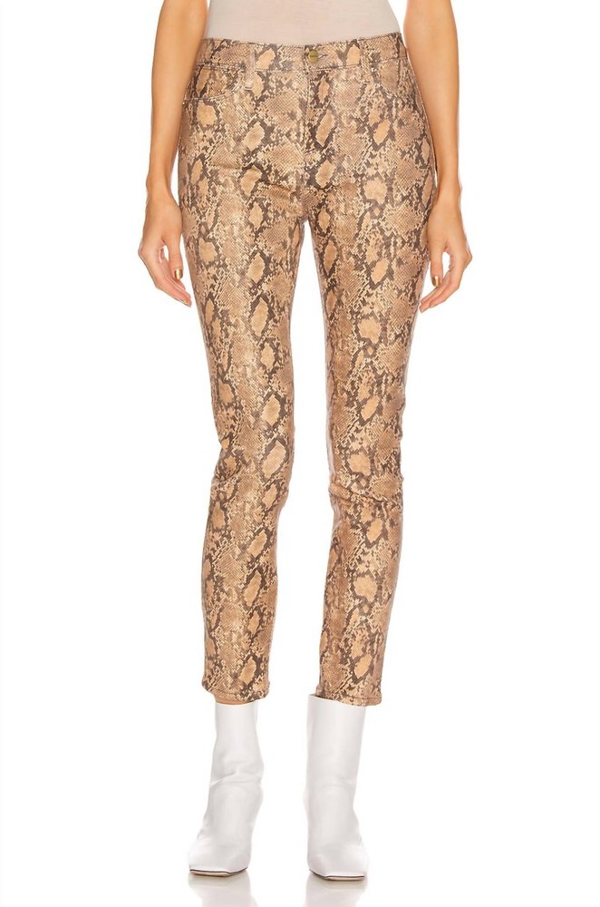 Le High Skinny Crop Pant In Coated Python 7733828026428