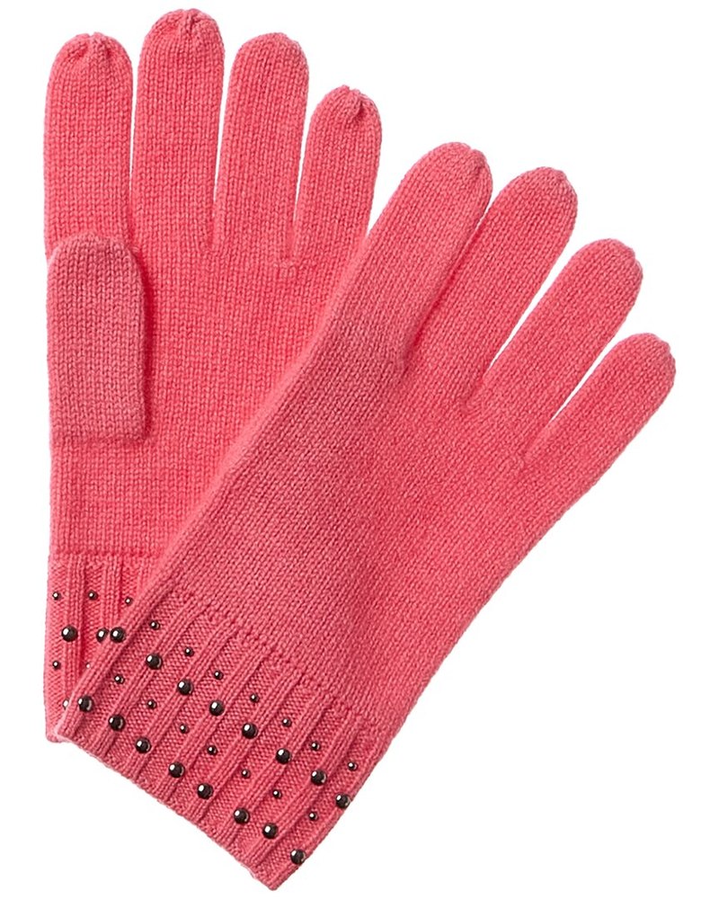 Forte Cashmere Fashion Studded Cashmere Gloves