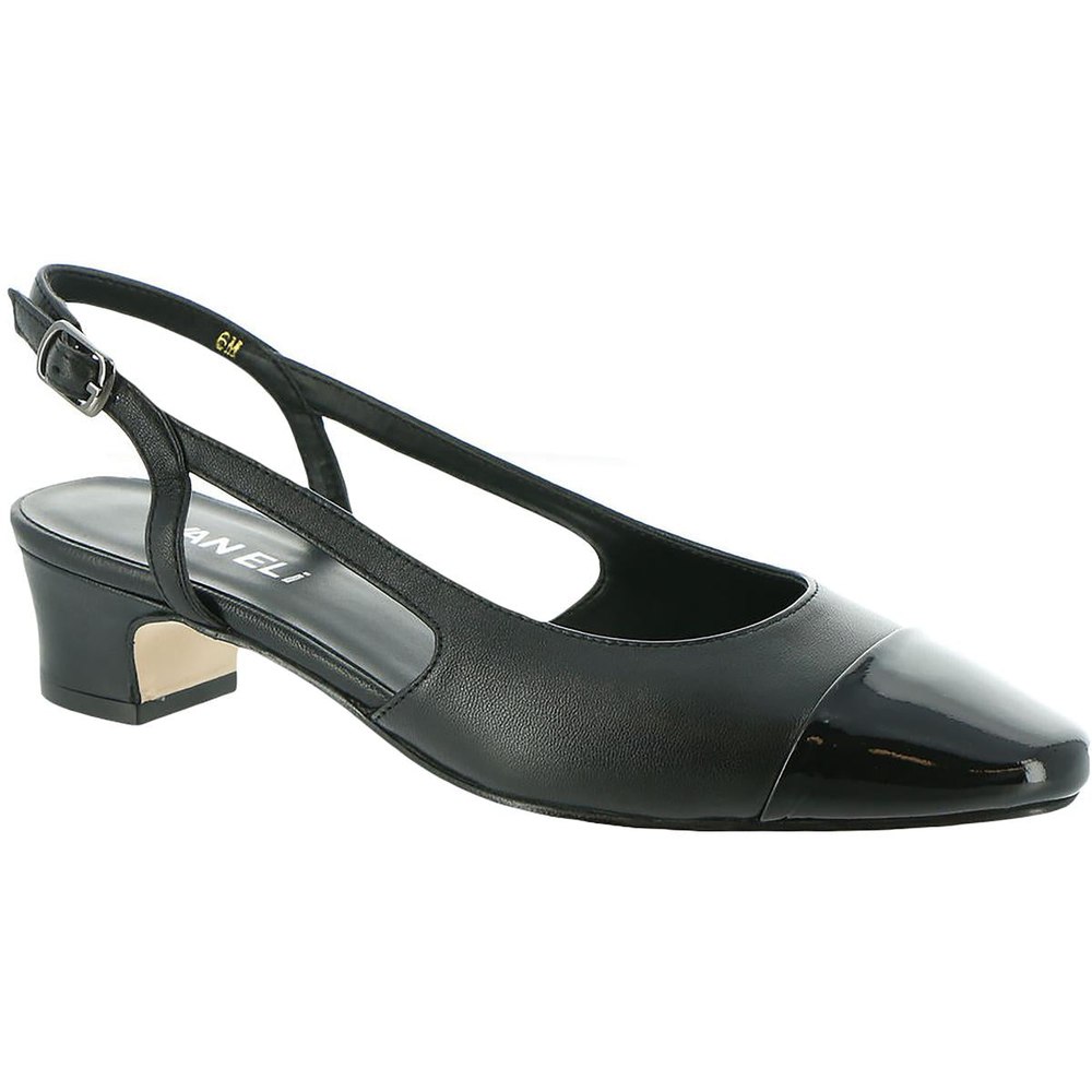 Leather Patent Slingback Heels