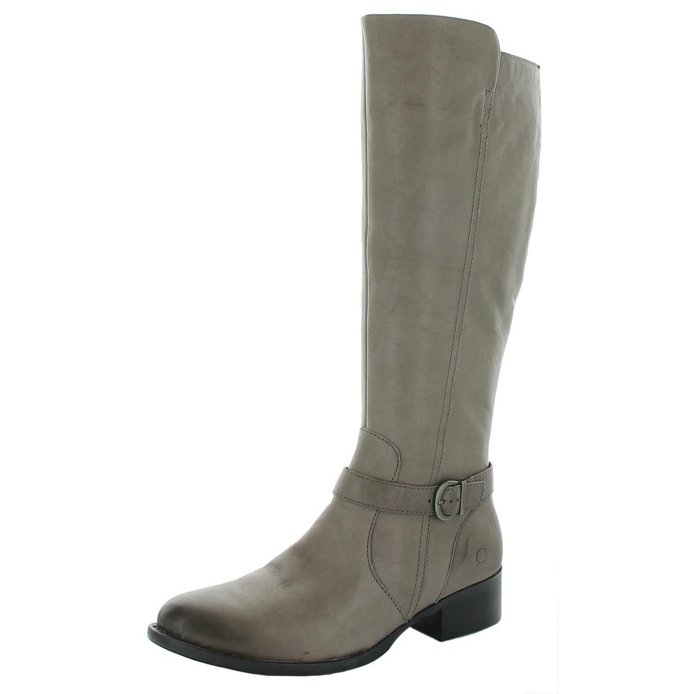 Cosna Leather Block Heel Riding Boots
