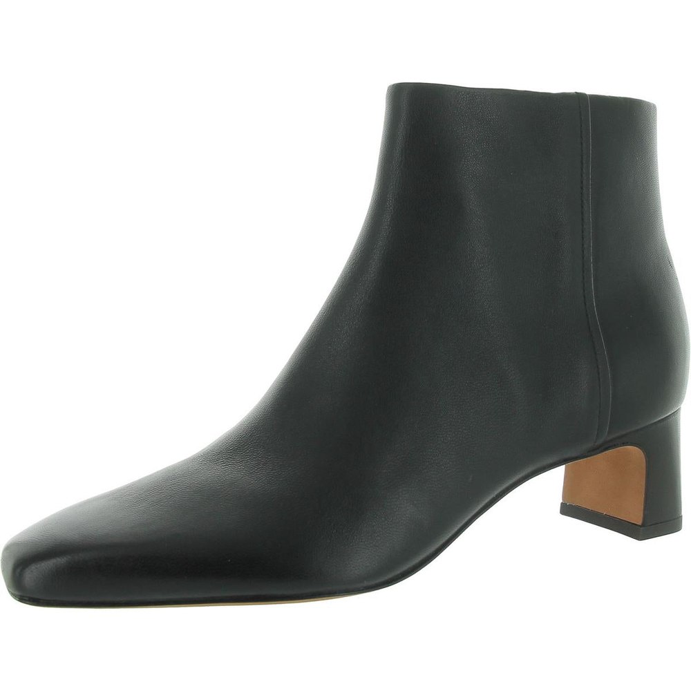 Silvana Zip Up Square Toe Ankle Boots