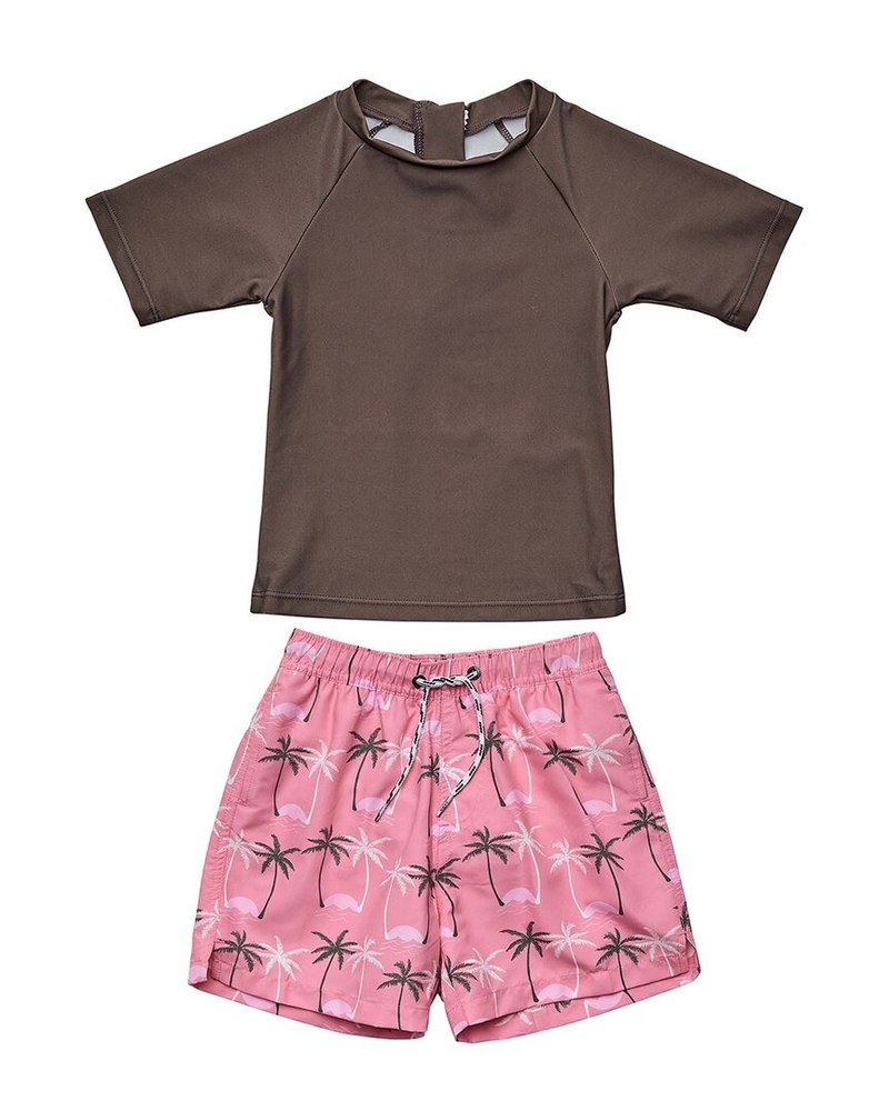 Snapper Rock Palm Paradise Sustainable Baby Swim Set
