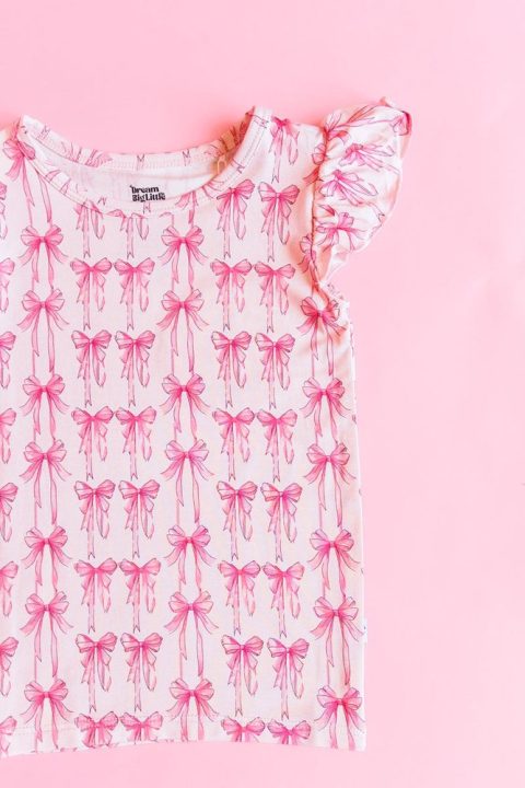 BOW CUTE DREAM CAP SLEEVE TOP
