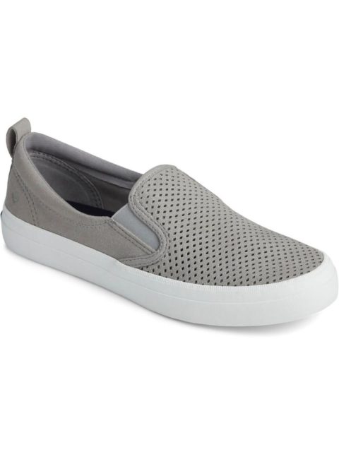 CREST SLIP ON Womens Faux Leather Slip On Flat Shoes 7733865087036