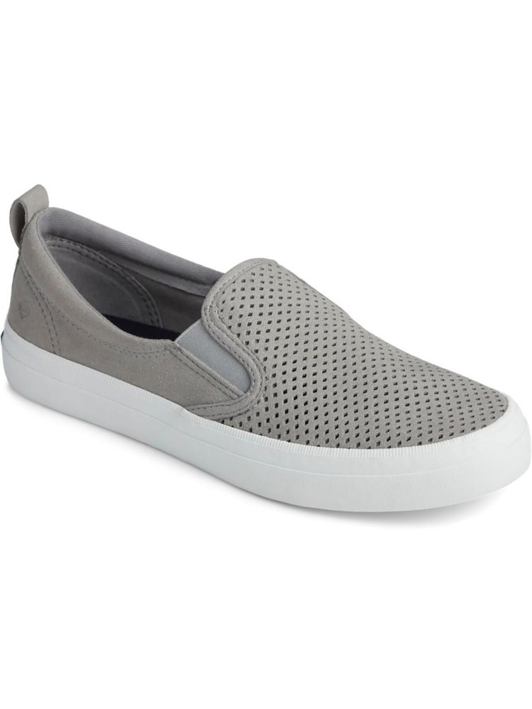 CREST SLIP ON Womens Faux Leather Slip On Flat Shoes 7733865087036