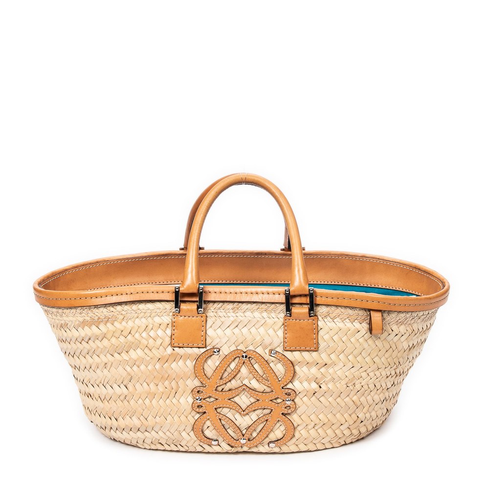 Ice Cream Motif Raffia Handbag