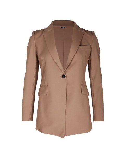 Theory Etiennette Blazer in Brown Wool 7748641128508