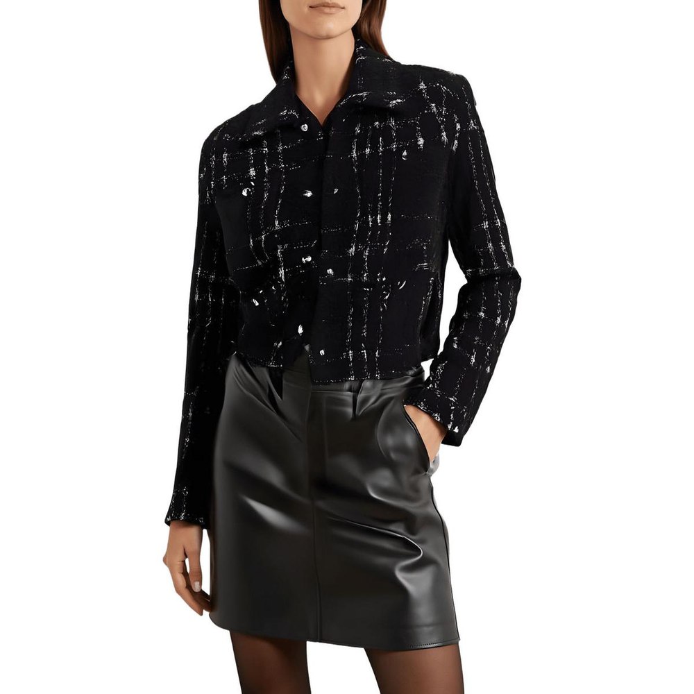 Crop Cotton Shirt Jacket
