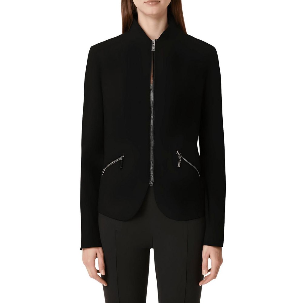 Panel Collarless Blazer