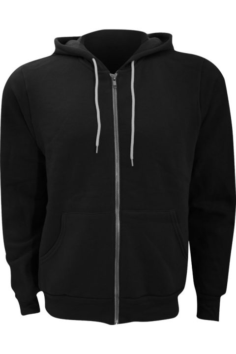 Canvas Unisex Zip-up Polycotton Fleece Hooded Sweatshirt / Hoodie 7823693578300