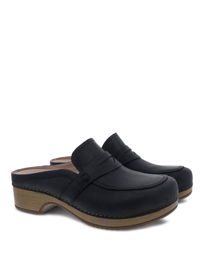 Women’s Bel Penny Mule In Oiled Black