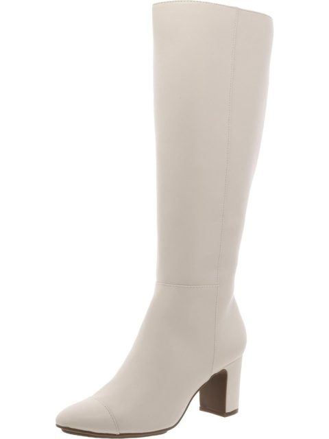 Sawyer Womens Faux Leather Knee-High Boots