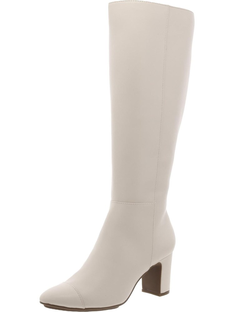 Sawyer Womens Faux Leather Knee-High Boots
