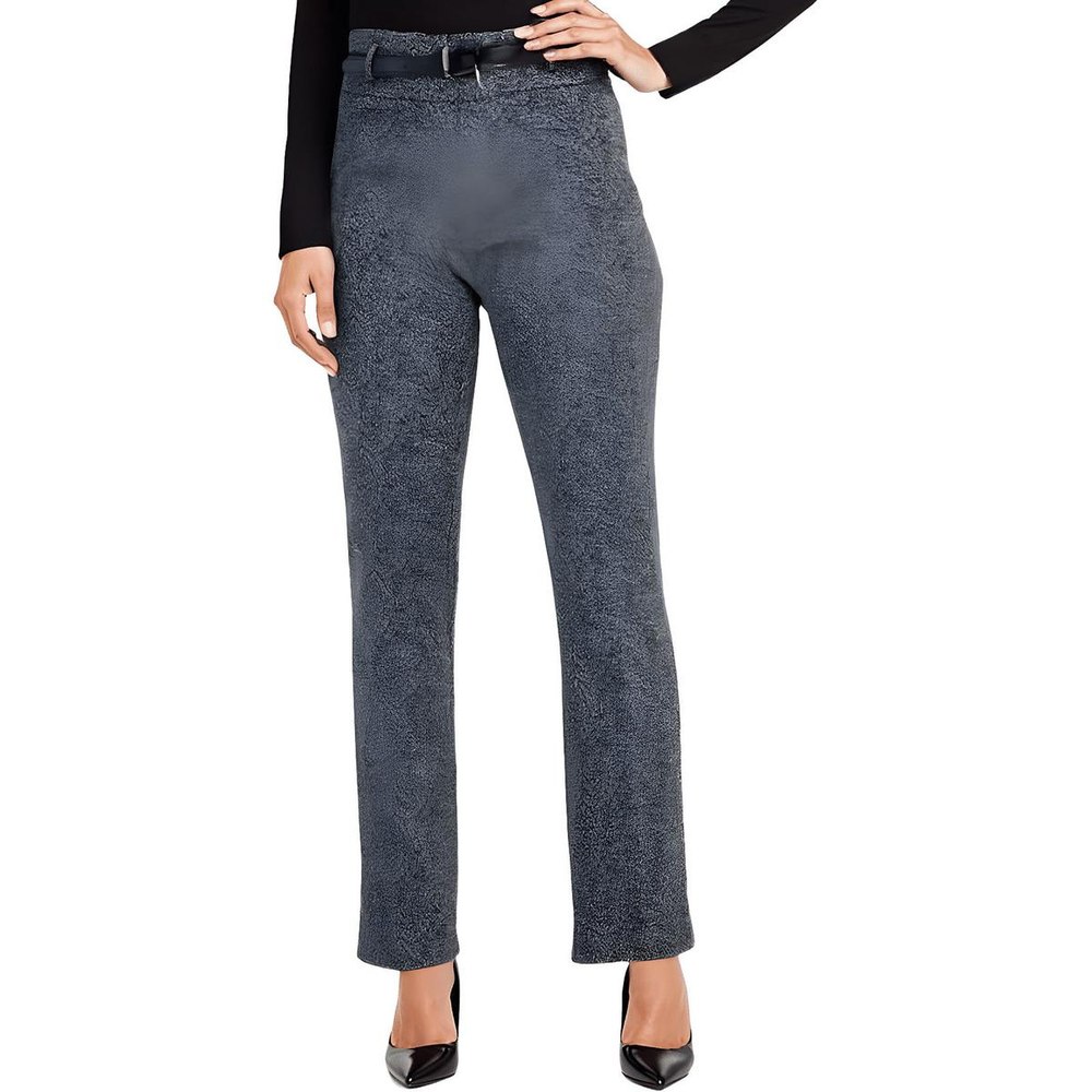 High-Rise Herringbone Dress Pants