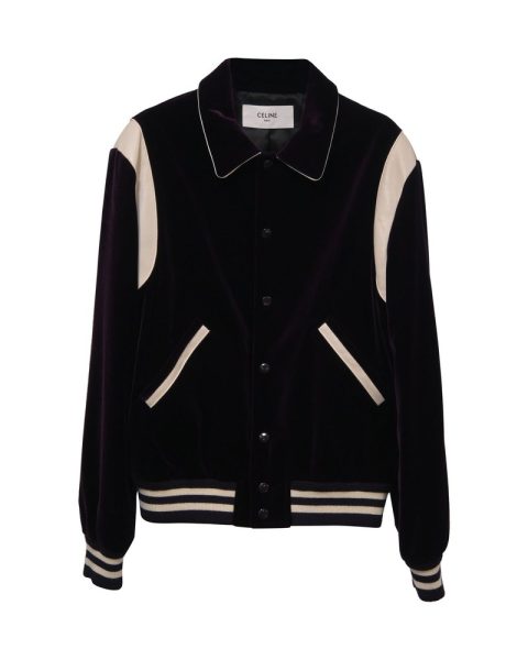 Celine Teddy Jacket in Violet Velvet 7748685168700
