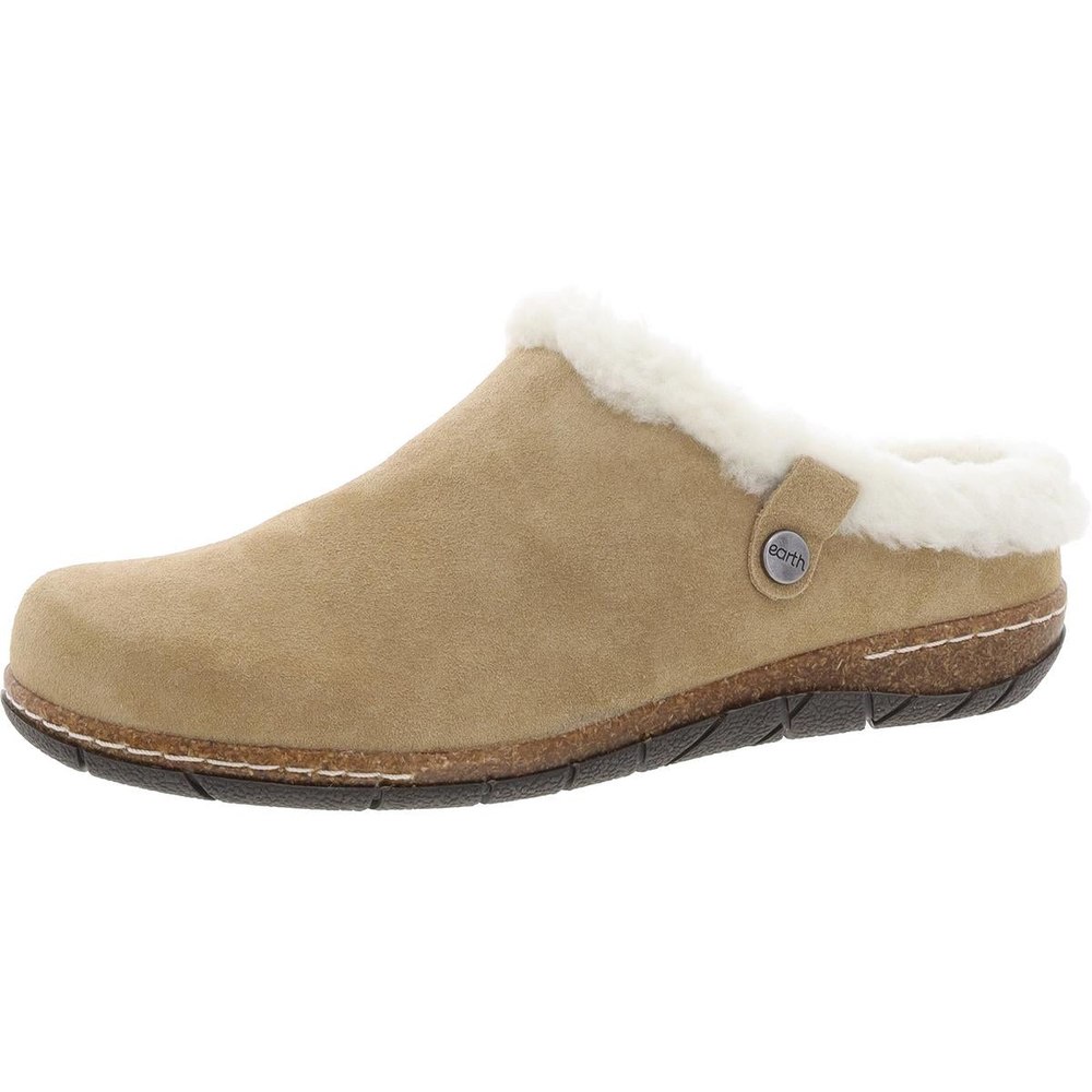 ETELANA Logo Faux Fur Clogs