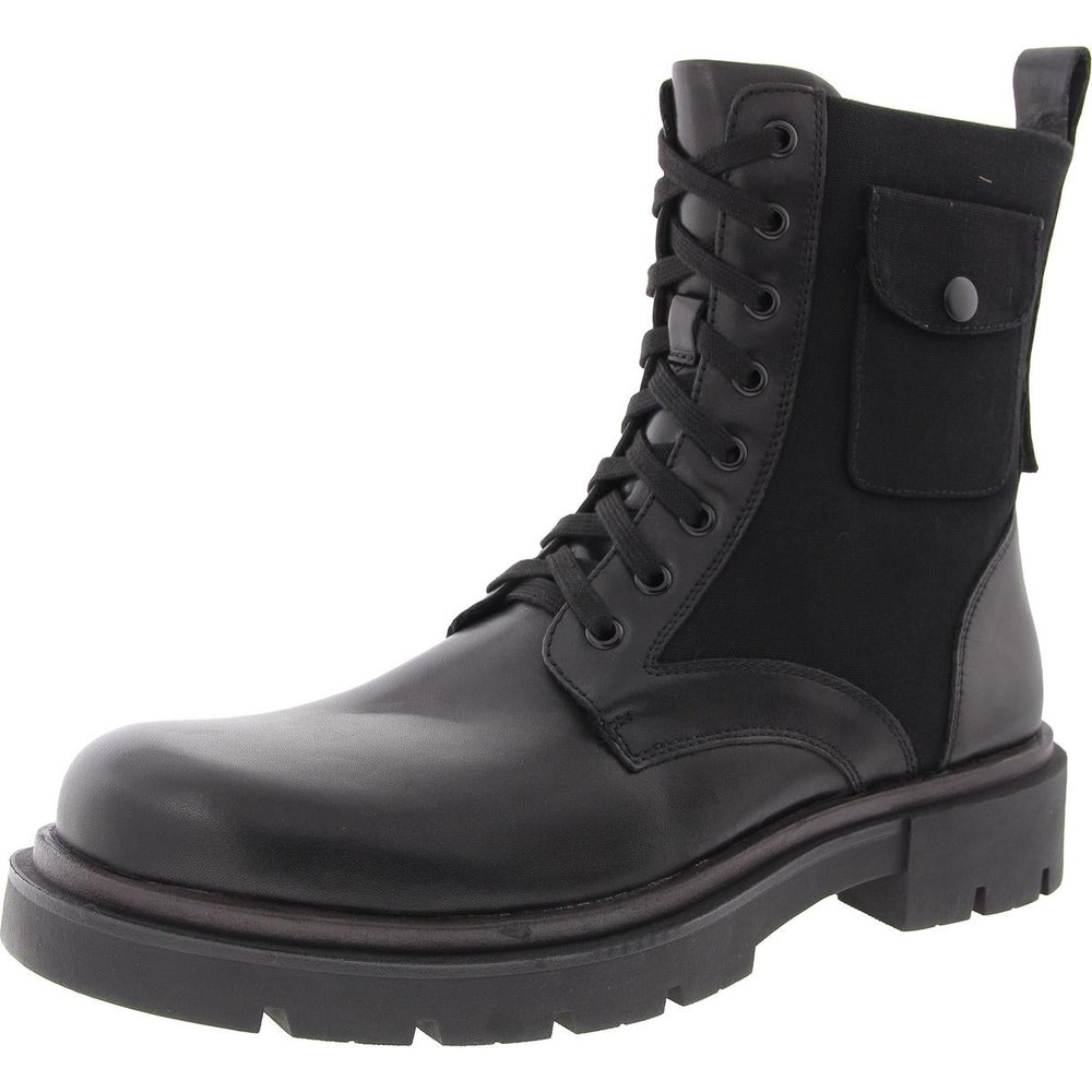 Racine Lace-Up Leather Combat & Lace-Up Boots